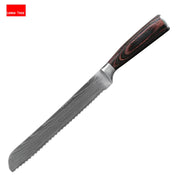 8-Piece Kitchen Knife Set with Colorful Handles