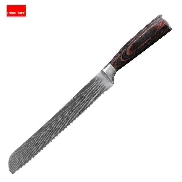 8-Piece Kitchen Knife Set with Colorful Handles