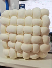 Woven Square Plush Cushion for Creative Home Decor