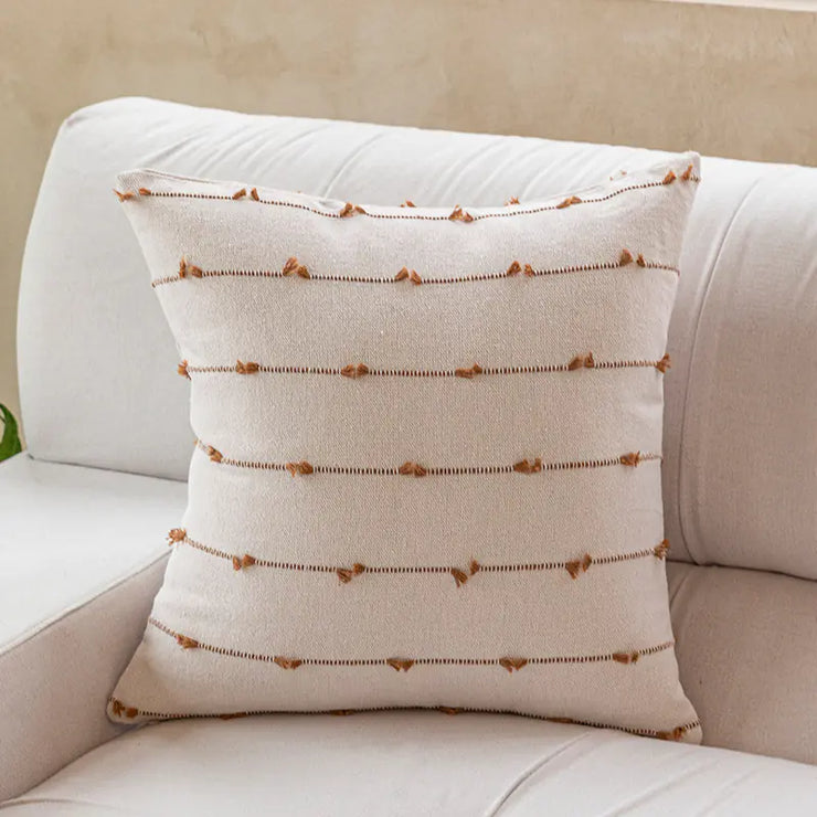 Simple Cotton Pillow Covers for Sofa and Bed