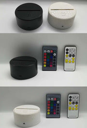 Colorful Heart Rose 3D Night Light