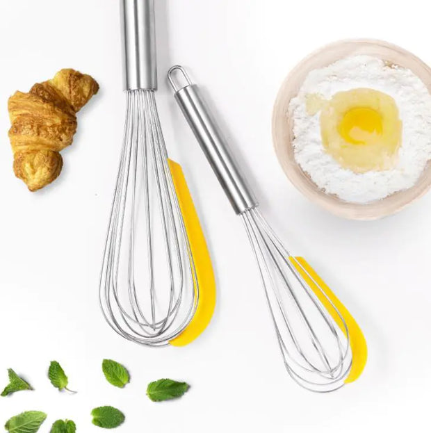 3pc Stainless Steel Balloon Whisk Egg Beater Set