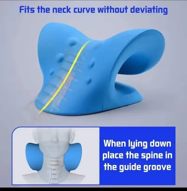 Cervical Spine Pillow for Sleep Traction and Support