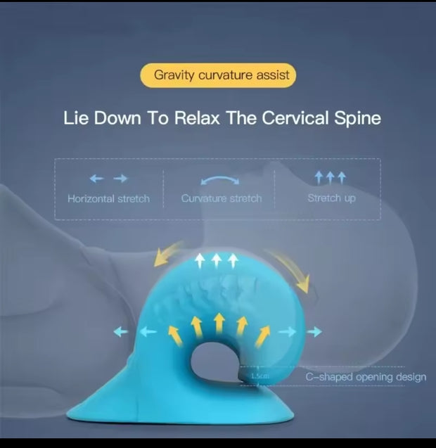Cervical Spine Pillow for Sleep Traction and Support