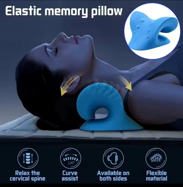 Cervical Spine Pillow for Sleep Traction and Support