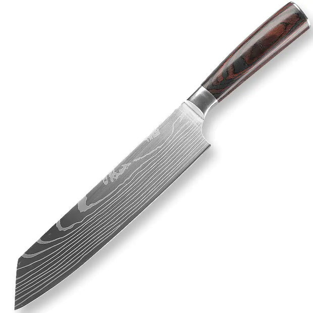 8-Piece Kitchen Knife Set with Colorful Handles